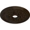Ekena Millwork Rose and Ribbon Ceiling Medallion (Fits Canopies up to 4"), 23 5/8"OD x 4"ID x 1 1/2"P, Bronze CM23ROBZS - alternate 2